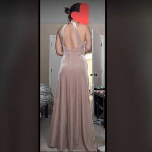 Size 2 revelry champagne velvet dress